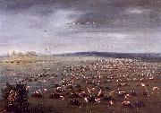 George Catlin Ambush for Flamingoes Spain oil painting artist